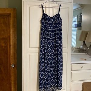 Navy blue maxi dress